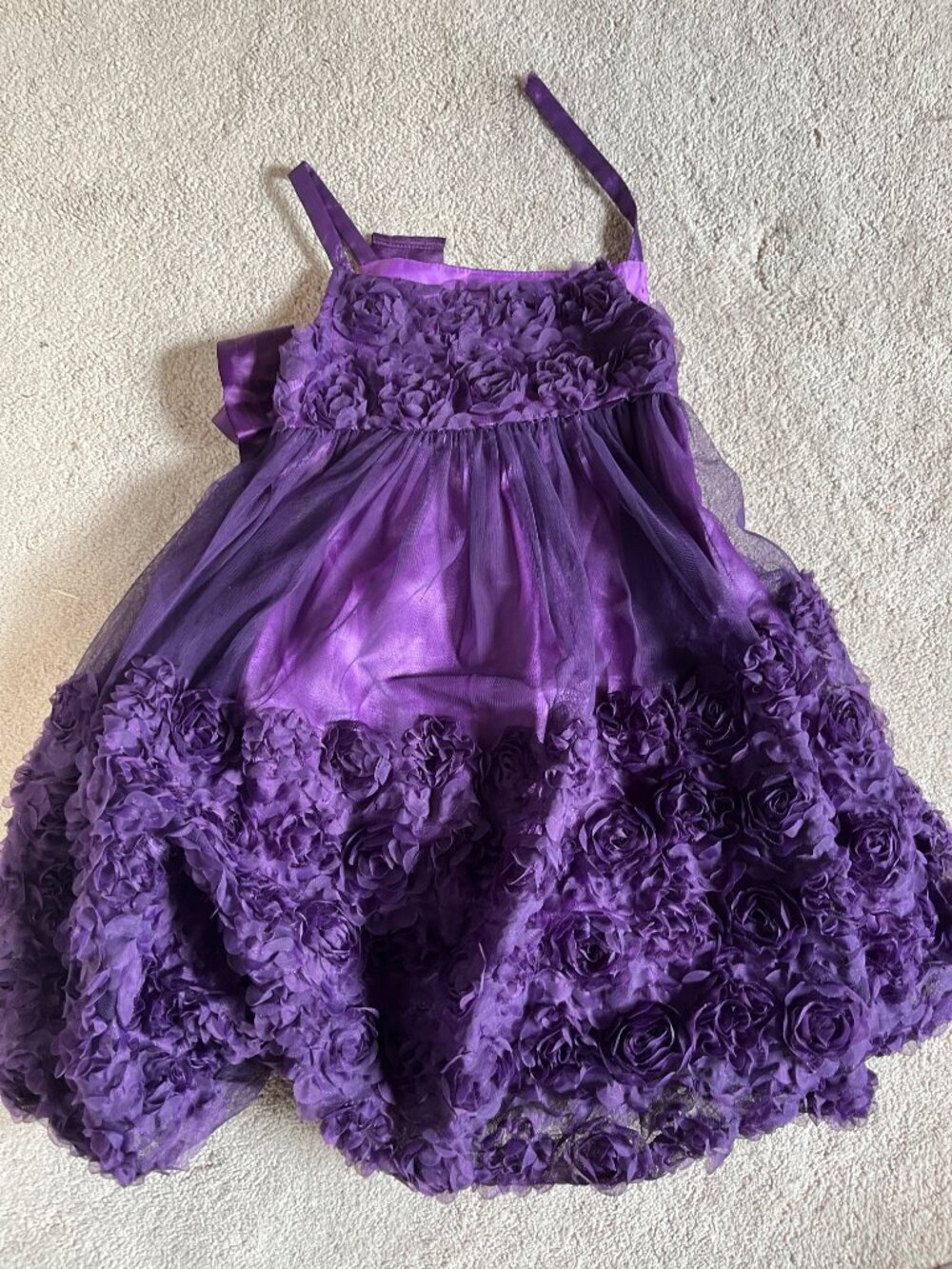 Bonnie Jean Purple Party Dress Size 6 - Picture 9 of 12